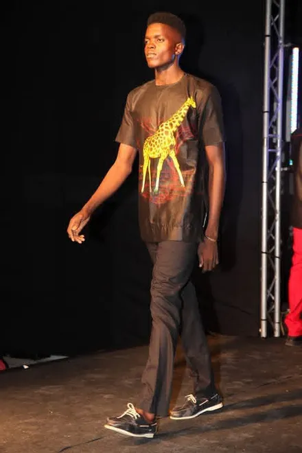 SND Clothing Design graphic ready-to-wear look on the runway